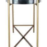 Art Deco Console Table with Multicolor Top for Living Room