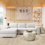 White Sectional Sofa with Modular Design and Chrome Steel Legs 11 White Sectional Sofa with Modular Design and Chrome Steel Legs