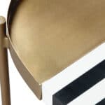 Art Deco Console Table with Multicolor Top for Living Room