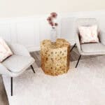 Antique Copper Side Table with Hand-Finished Rustic, Industrial Design 9 Antique Copper Side Table with Hand-Finished Rustic, Industrial Design