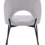 Multicolor Velvet Dining Chairs with Steel Frame (Set of 2)