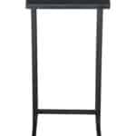 Minimalist Black Steel Frame Side Table with Rectangular Top 12 Minimalist Black Steel Frame Side Table with Rectangular Top