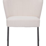 Cream Shearling Style Mid-Century Modern Stackable Dining Chair (Set of 2) 15 Cream Shearling Style Mid-Century Modern Stackable Dining Chair (Set of 2)
