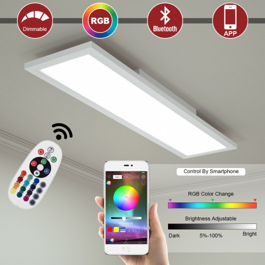 RGB LED Ceiling Light with Remote and Adjustable Brightness 2 RGB LED Ceiling Light with Remote and Adjustable Brightness - Image 2