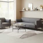 Modern Gray and Black Round Coffee Table Set (2-Piece) 13 Modern Gray and Black Round Coffee Table Set (2-Piece)