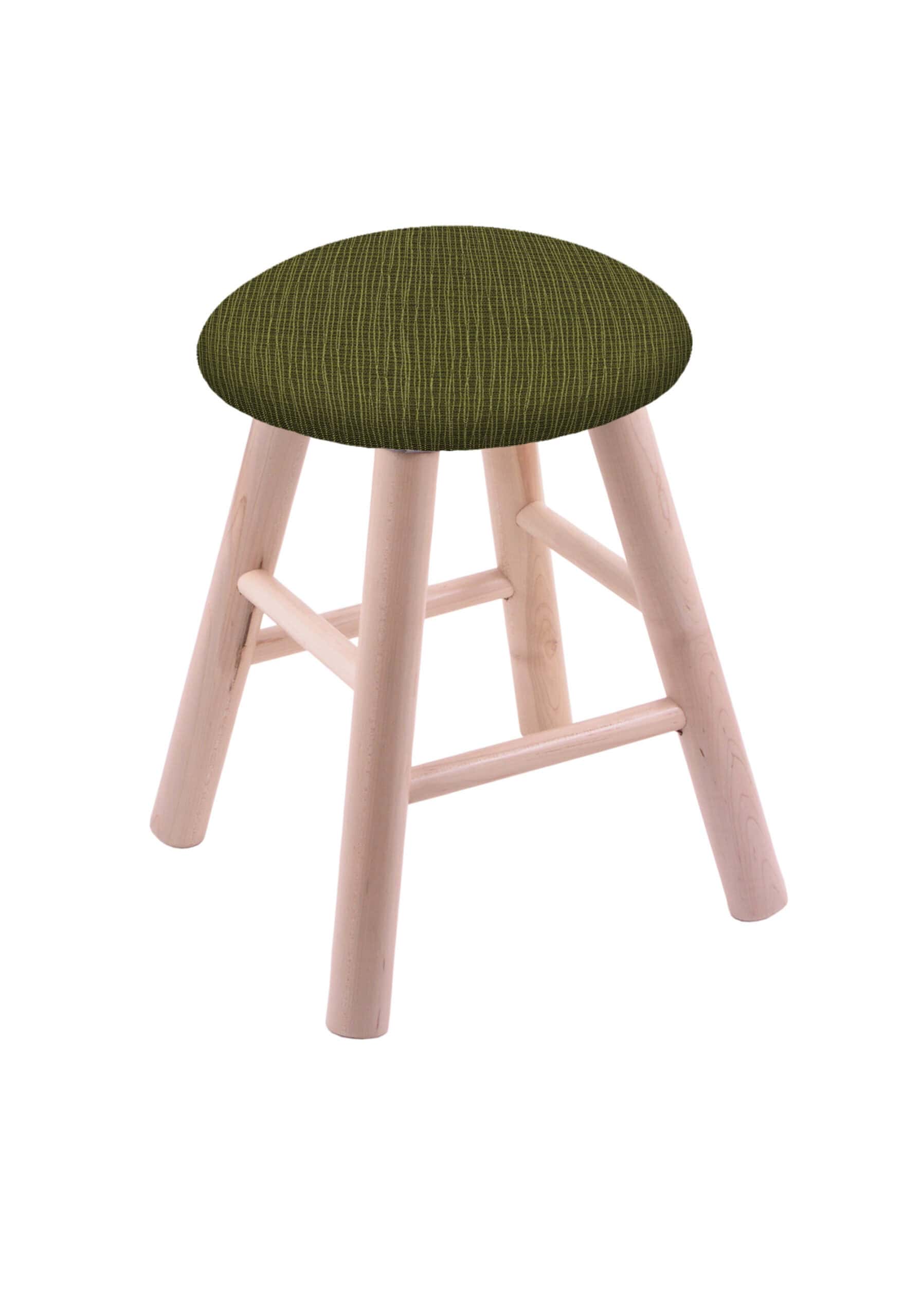Round Cushion 18-Inch Backless Swivel Vanity Stool with Natural Finish, Smooth Maple Leg, and Graph Parrot Seat 4 Round Cushion 18-Inch Backless Swivel Vanity Stool with Natural Finish, Smooth Maple Leg, and Graph Parrot Seat