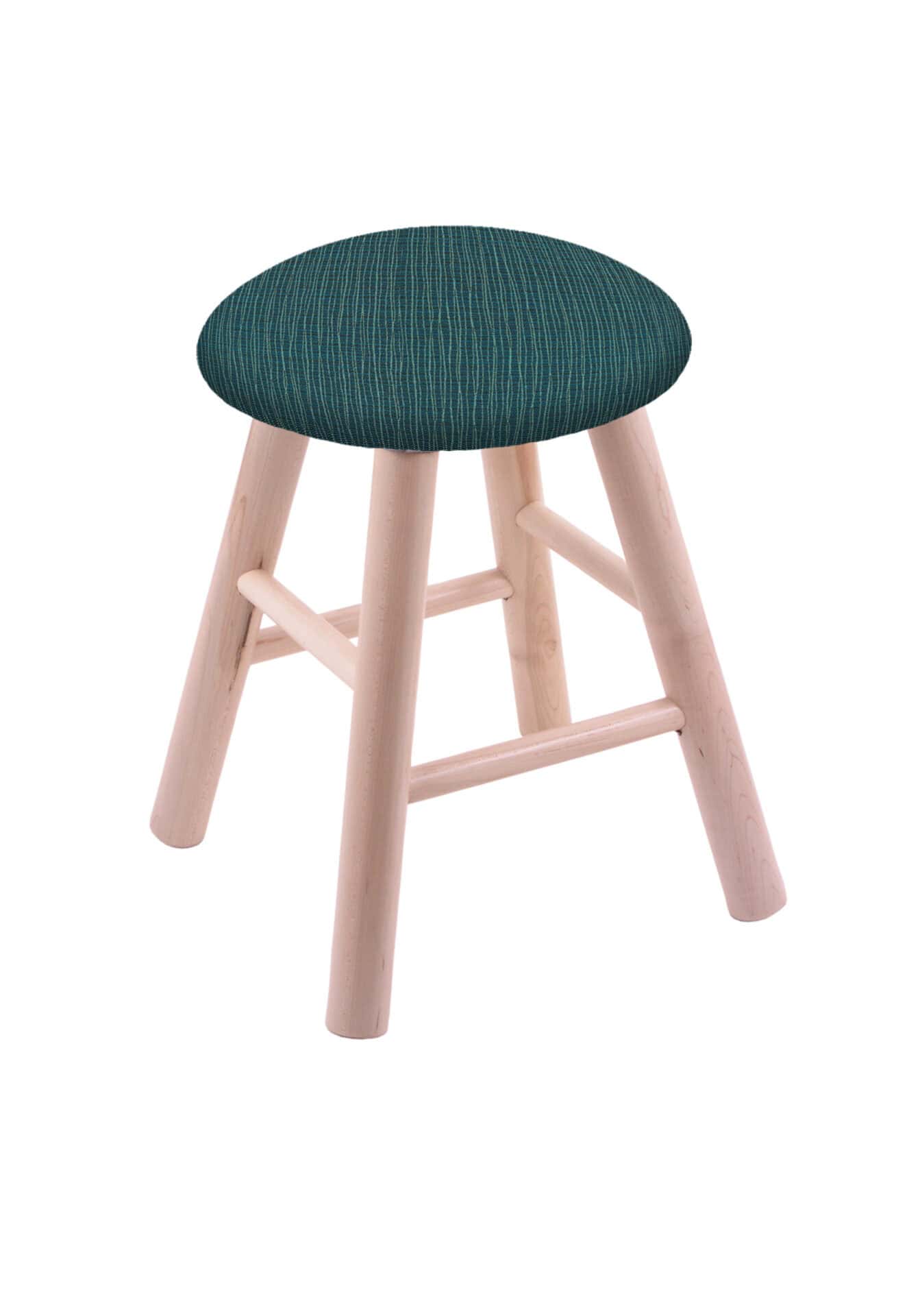 Round Cushion 18-Inch Backless Swivel Vanity Stool with Natural Finish, Smooth Maple Leg, and Graph Tidal Seat 1 Round Cushion 18-Inch Backless Swivel Vanity Stool with Natural Finish, Smooth Maple Leg, and Graph Tidal Seat