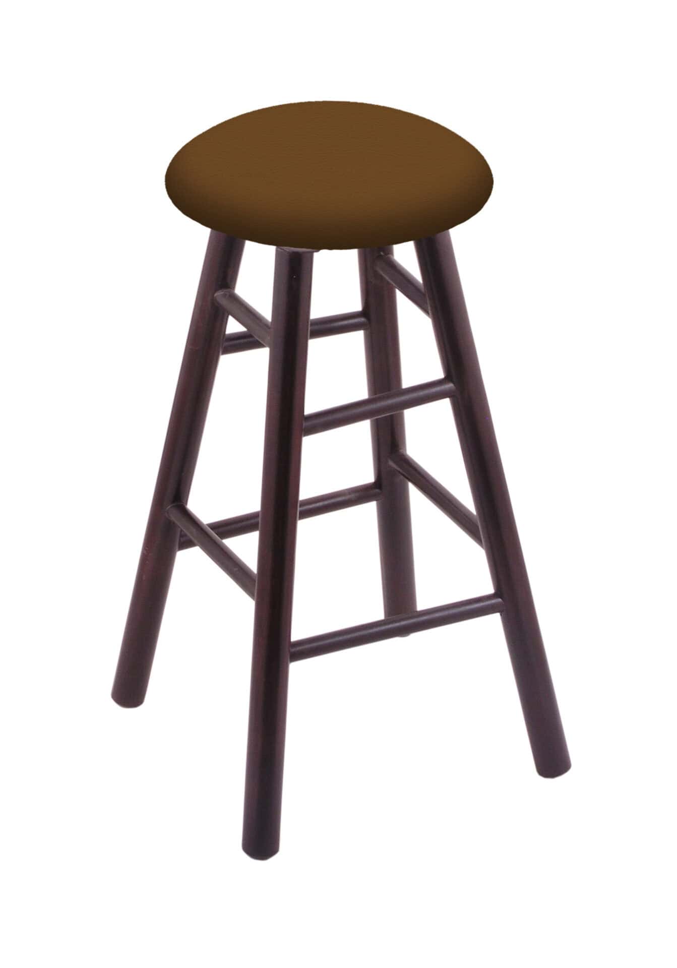 Round Cushion 30-Inch Backless Swivel Bar Stool with Dark Cherry Finish, Smooth Maple Leg, and Canter Thatch Seat 1 Round Cushion 30-Inch Backless Swivel Bar Stool with Dark Cherry Finish, Smooth Maple Leg, and Canter Thatch Seat