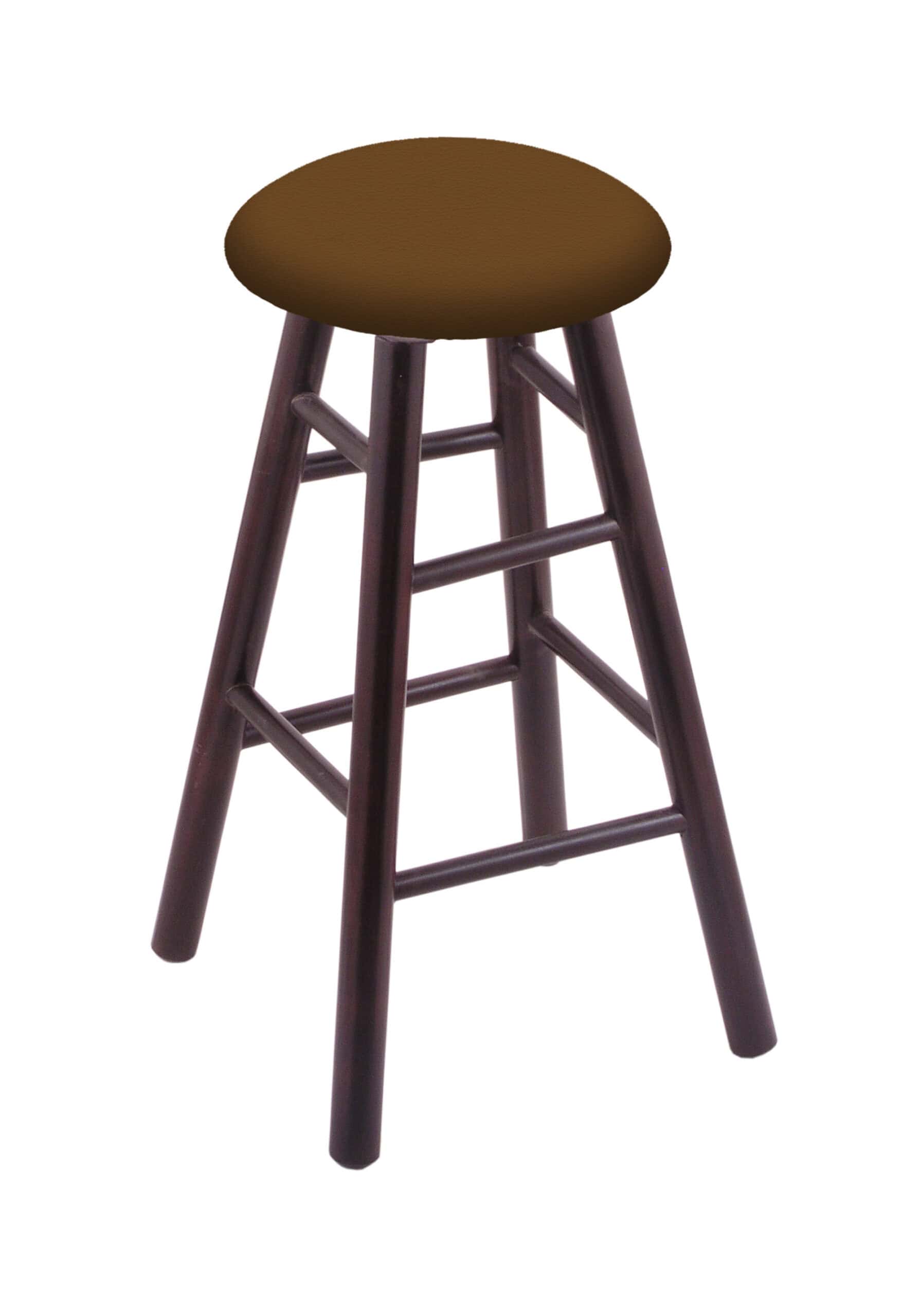 Round Cushion 30-Inch Backless Swivel Bar Stool with Dark Cherry Finish, Smooth Maple Leg, and Canter Thatch Seat 4 Round Cushion 30-Inch Backless Swivel Bar Stool with Dark Cherry Finish, Smooth Maple Leg, and Canter Thatch Seat