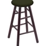 Round Cushion 24-Inch Backless Swivel Counter Stool with Dark Cherry Finish, Smooth Maple Leg, and Canter Pine Seat 4 Round Cushion 24-Inch Backless Swivel Counter Stool with Dark Cherry Finish, Smooth Maple Leg, and Canter Pine Seat