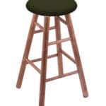 Round Cushion 24-Inch Backless Swivel Counter Stool with Medium Finish, Smooth Maple Leg, and Canter Pine Seat 4 Round Cushion 24-Inch Backless Swivel Counter Stool with Medium Finish, Smooth Maple Leg, and Canter Pine Seat