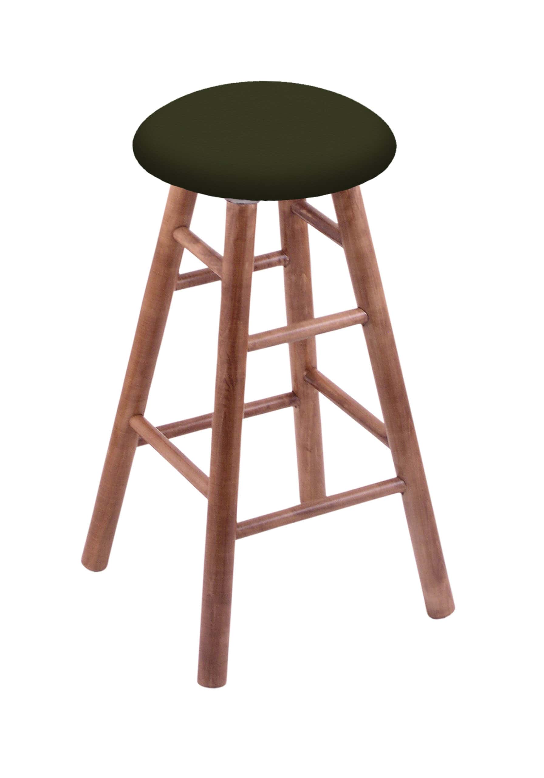Round Cushion 30-Inch Backless Swivel Bar Stool with Medium Finish, Smooth Maple Leg, and Canter Pine Seat 4 Round Cushion 30-Inch Backless Swivel Bar Stool with Medium Finish, Smooth Maple Leg, and Canter Pine Seat