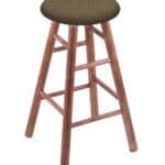 Round Cushion 24-Inch Backless Swivel Counter Stool with Medium Finish, Smooth Maple Leg, and Graph Cork Seat 4 Round Cushion 24-Inch Backless Swivel Counter Stool with Medium Finish, Smooth Maple Leg, and Graph Cork Seat