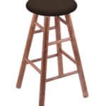Round Cushion 24-Inch Backless Swivel Counter Stool with Medium Finish, Smooth Maple Leg, and Rein Coffee Seat 4 Round Cushion 24-Inch Backless Swivel Counter Stool with Medium Finish, Smooth Maple Leg, and Rein Coffee Seat