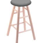Round Cushion 24-Inch Backless Swivel Counter Stool with Natural Finish, Smooth Maple Leg, and Canter Folkstone Grey Seat 4 Round Cushion 24-Inch Backless Swivel Counter Stool with Natural Finish, Smooth Maple Leg, and Canter Folkstone Grey Seat