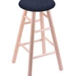 Round Cushion 24-Inch Backless Swivel Counter Stool with Natural Finish, Smooth Maple Leg, and Graph Anchor Seat 4 Round Cushion 24-Inch Backless Swivel Counter Stool with Natural Finish, Smooth Maple Leg, and Graph Anchor Seat