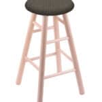 Round Cushion 24-Inch Backless Swivel Counter Stool with Natural Finish, Smooth Maple Leg, and Graph Chalice Seat 4 Round Cushion 24-Inch Backless Swivel Counter Stool with Natural Finish, Smooth Maple Leg, and Graph Chalice Seat