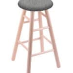 Round Cushion 24-Inch Backless Swivel Counter Stool with Natural Finish, Smooth Maple Leg, and Graph Alpine Seat 4 Round Cushion 24-Inch Backless Swivel Counter Stool with Natural Finish, Smooth Maple Leg, and Graph Alpine Seat