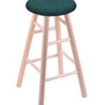 Round Cushion 24-Inch Backless Swivel Counter Stool with Natural Finish, Smooth Maple Leg, and Graph Tidal Seat 4 Round Cushion 24-Inch Backless Swivel Counter Stool with Natural Finish, Smooth Maple Leg, and Graph Tidal Seat