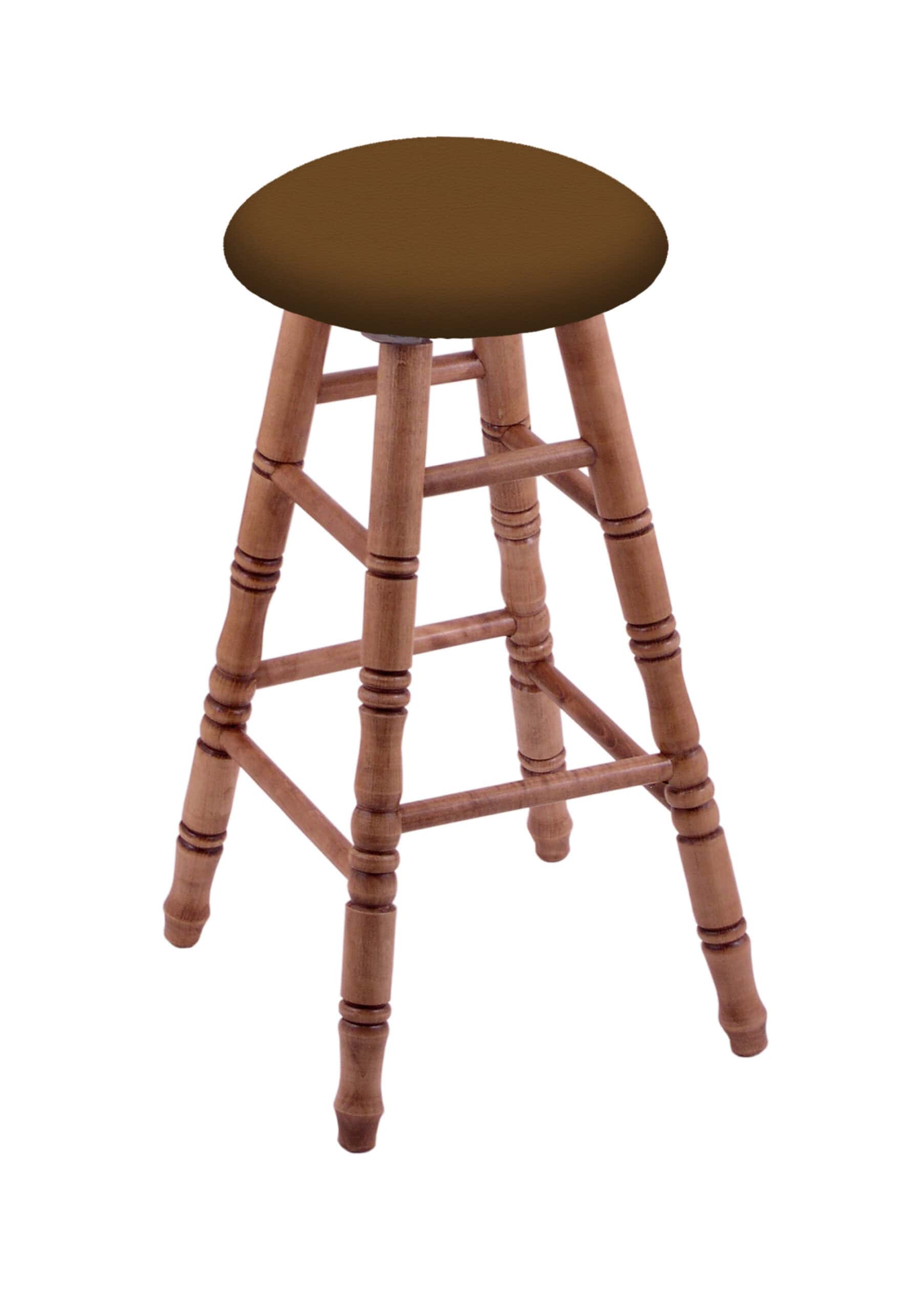 Round Cushion 36-Inch Backless Swivel Bar Stool with Medium Finish, Turned Maple Leg, and Canter Thatch Seat 4 Round Cushion 36-Inch Backless Swivel Bar Stool with Medium Finish, Turned Maple Leg, and Canter Thatch Seat
