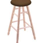 Round Cushion 24-Inch Backless Swivel Counter Stool with Natural Finish, Turned Maple Leg, and Rein Thatch Seat 4 Round Cushion 24-Inch Backless Swivel Counter Stool with Natural Finish, Turned Maple Leg, and Rein Thatch Seat
