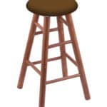 Round Cushion 24-Inch Backless Swivel Counter Stool with Medium Finish, Smooth Oak Leg, and Canter Thatch Seat 4 Round Cushion 24-Inch Backless Swivel Counter Stool with Medium Finish, Smooth Oak Leg, and Canter Thatch Seat