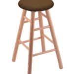 Round Cushion 24-Inch Backless Swivel Counter Stool with Natural Finish, Smooth Oak Leg, and Rein Thatch Seat 4 Round Cushion 24-Inch Backless Swivel Counter Stool with Natural Finish, Smooth Oak Leg, and Rein Thatch Seat