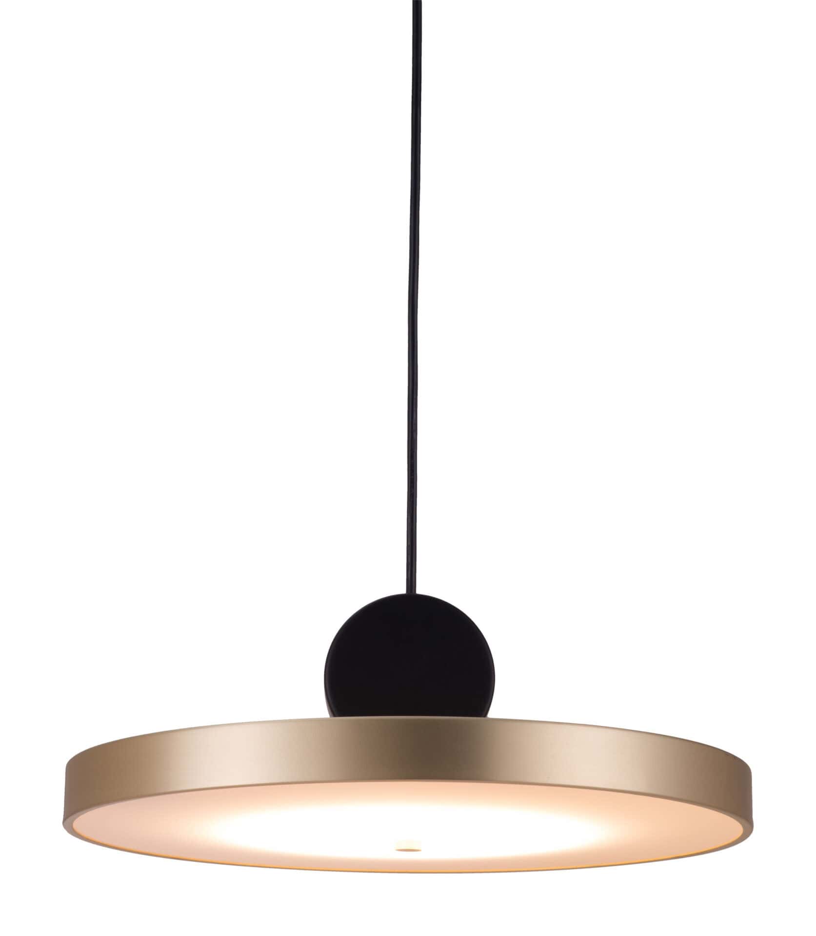 Modern Gold and Black Ceiling Lamp with Adjustable Cord and LED 6 Modern Gold and Black Ceiling Lamp with Adjustable Cord and LED - Image 6