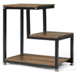 3 Tier Ladder End Table with Storage Shelves for Living Room 10 3 Tier Ladder End Table with Storage Shelves for Living Room