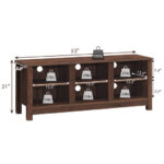 Mid Century Modern 60 Inch TV Stand With Storage