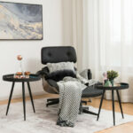 Nesting End Tables with Wooden Tray Top and Steel Legs (Set of 2) 13 Nesting End Tables with Wooden Tray Top and Steel Legs (Set of 2)