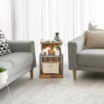 3 Tier End Table with Open Storage Shelf for Living Room