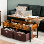 Lift Top Coffee Table with Storage Drawers and Hidden Compartment 22 Lift Top Coffee Table with Storage Drawers and Hidden Compartment