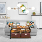 Lift Top Coffee Table with Storage Drawers and Hidden Compartment 27 Lift Top Coffee Table with Storage Drawers and Hidden Compartment