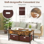 Lift Top Coffee Table with Storage Drawers and Hidden Compartment 23 Lift Top Coffee Table with Storage Drawers and Hidden Compartment