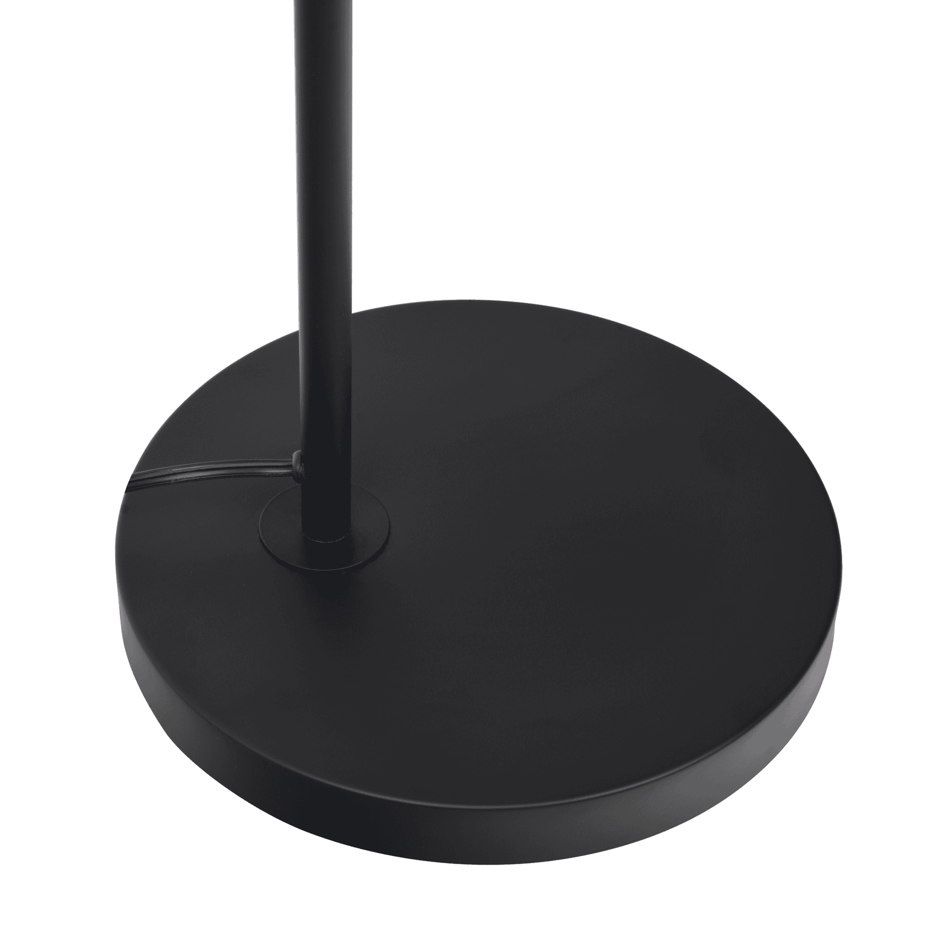 Black Painted Metal Floor Lamp with Rotary Switch and Table 4 Black Painted Metal Floor Lamp with Rotary Switch and Table - Image 4