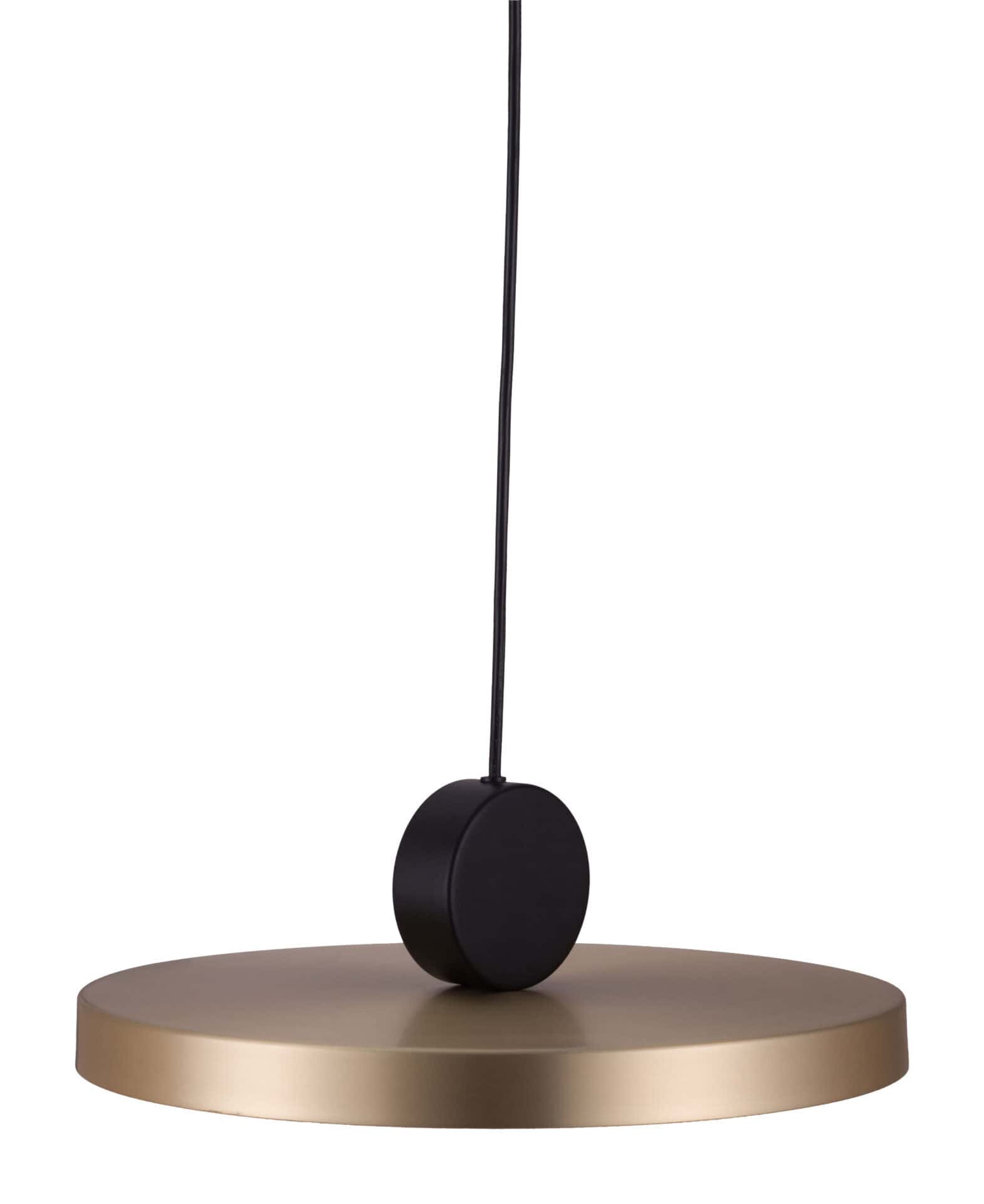 Modern Gold and Black Ceiling Lamp with Adjustable Cord and LED 8 Modern Gold and Black Ceiling Lamp with Adjustable Cord and LED - Image 8