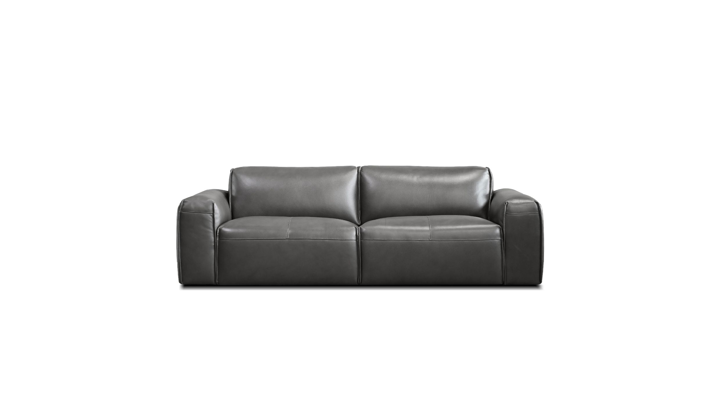 boone iron ore italian leather sofa