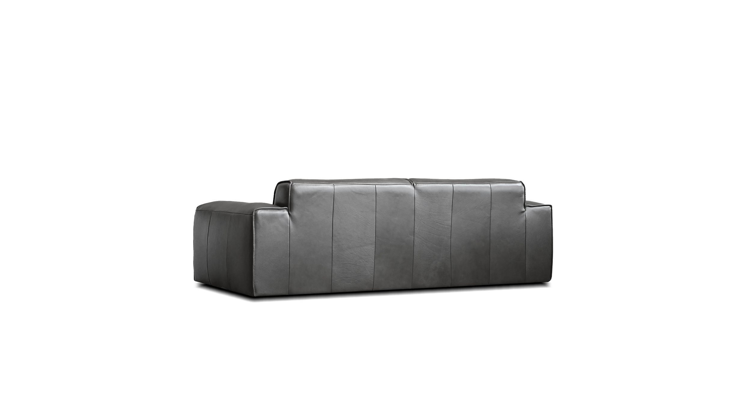 boone iron ore italian leather sofa