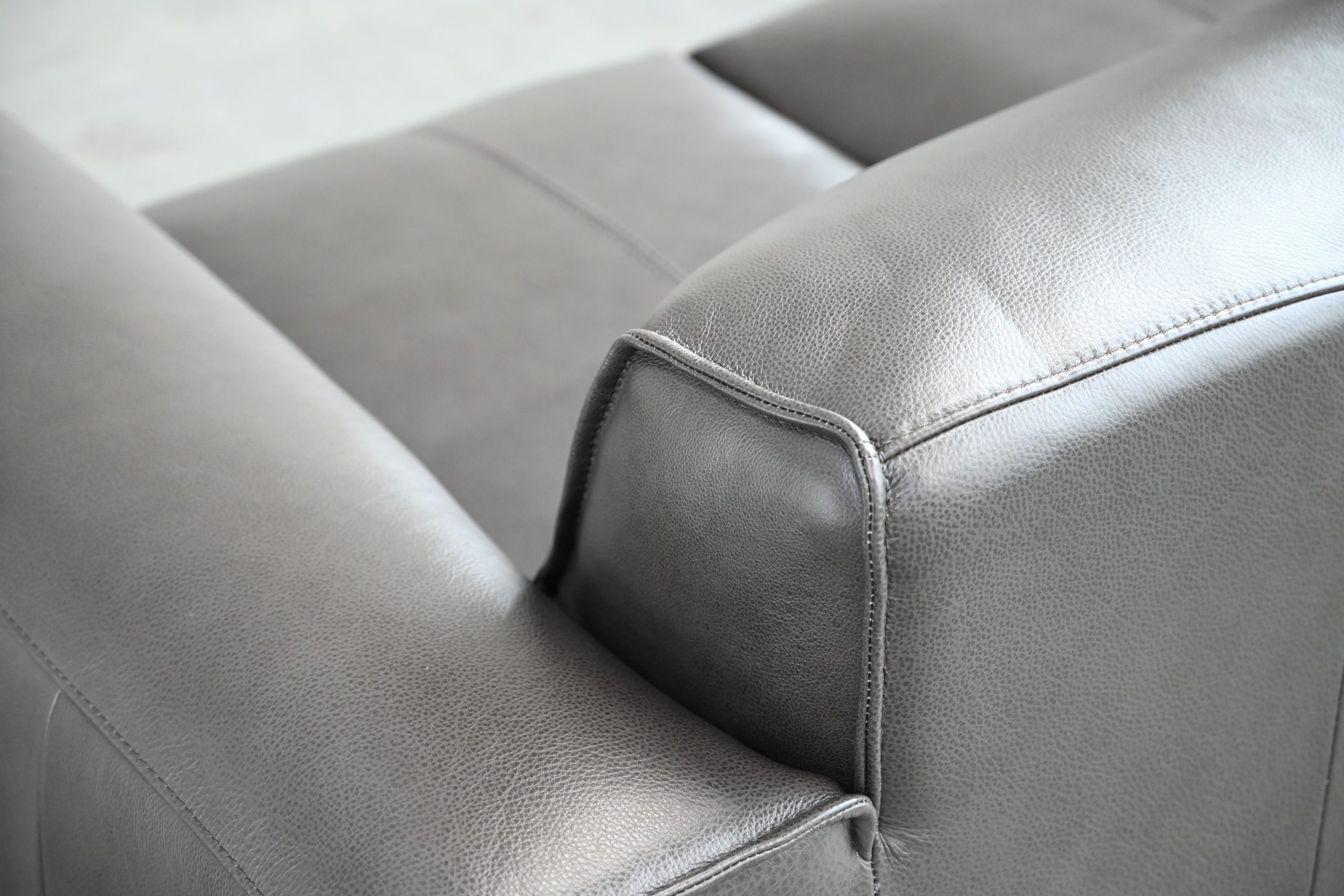 boone iron ore italian leather sofa