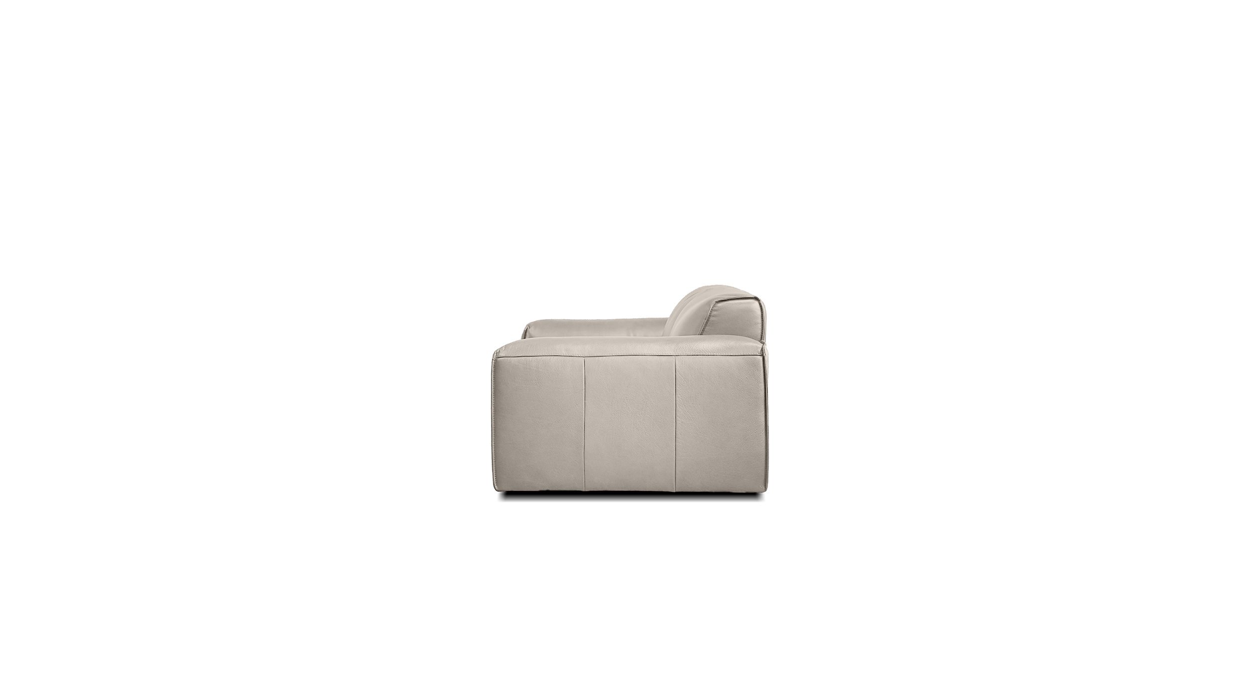 boone taupe italian leather sofa