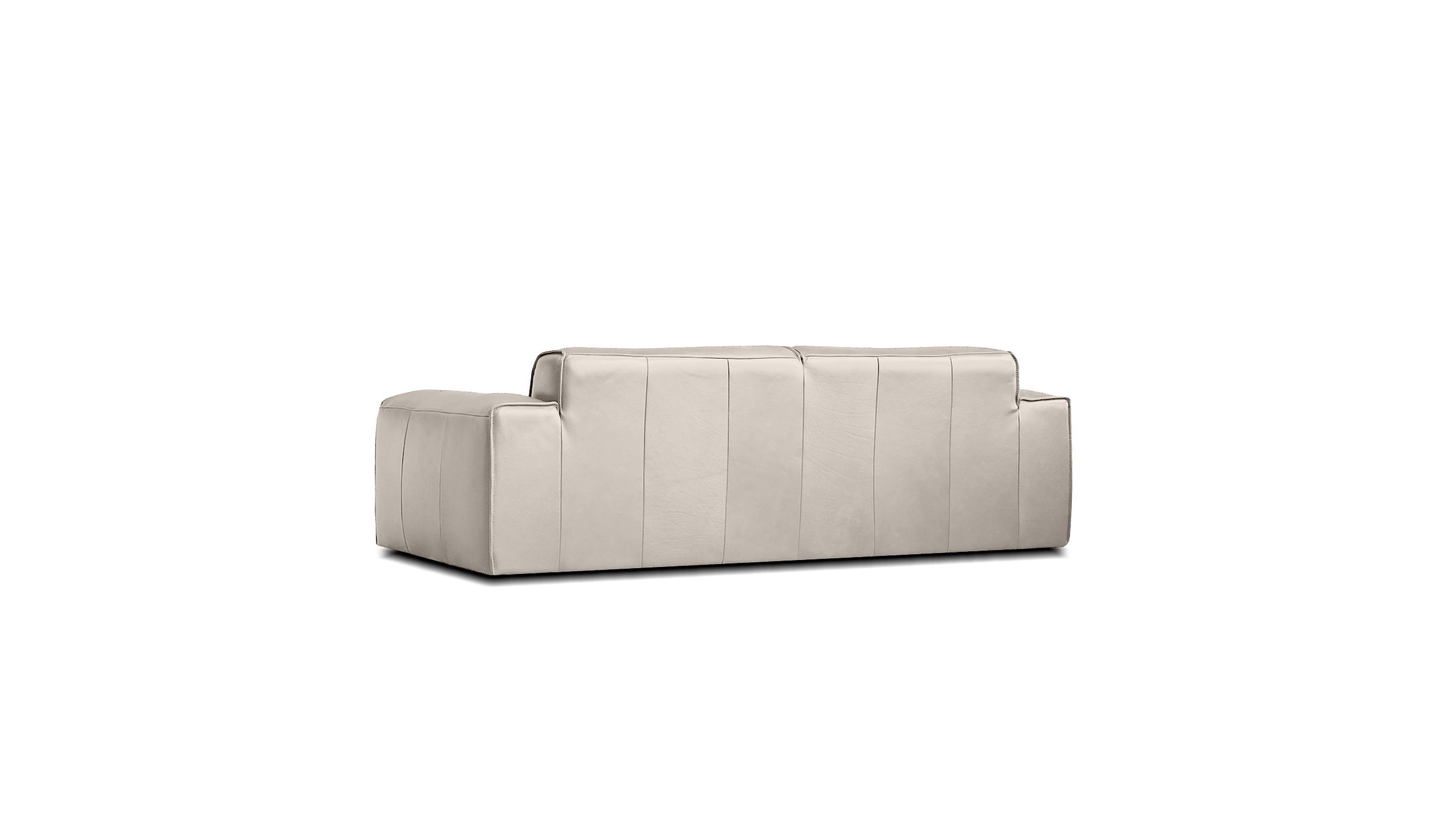 boone taupe italian leather sofa