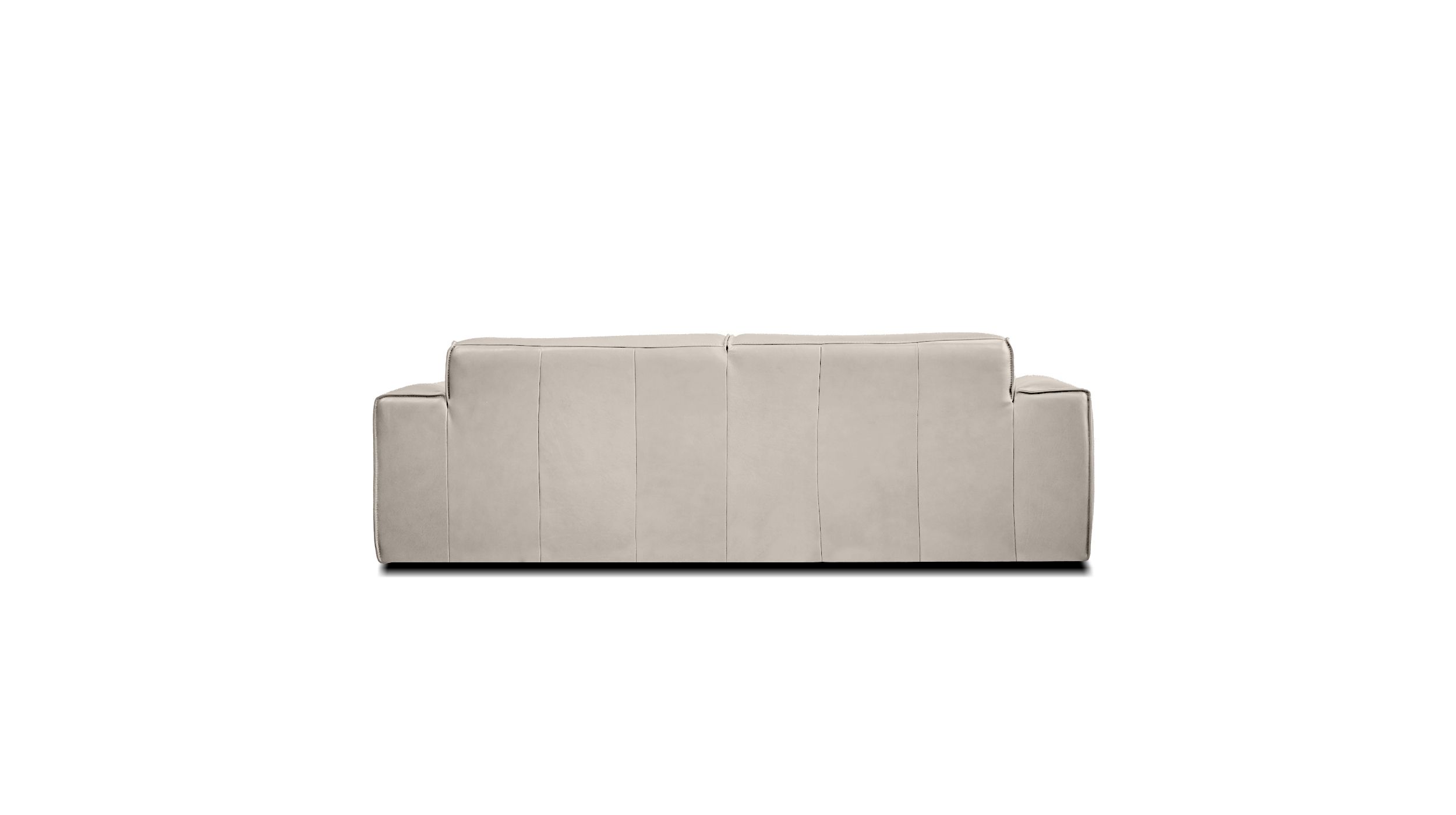 boone taupe italian leather sofa