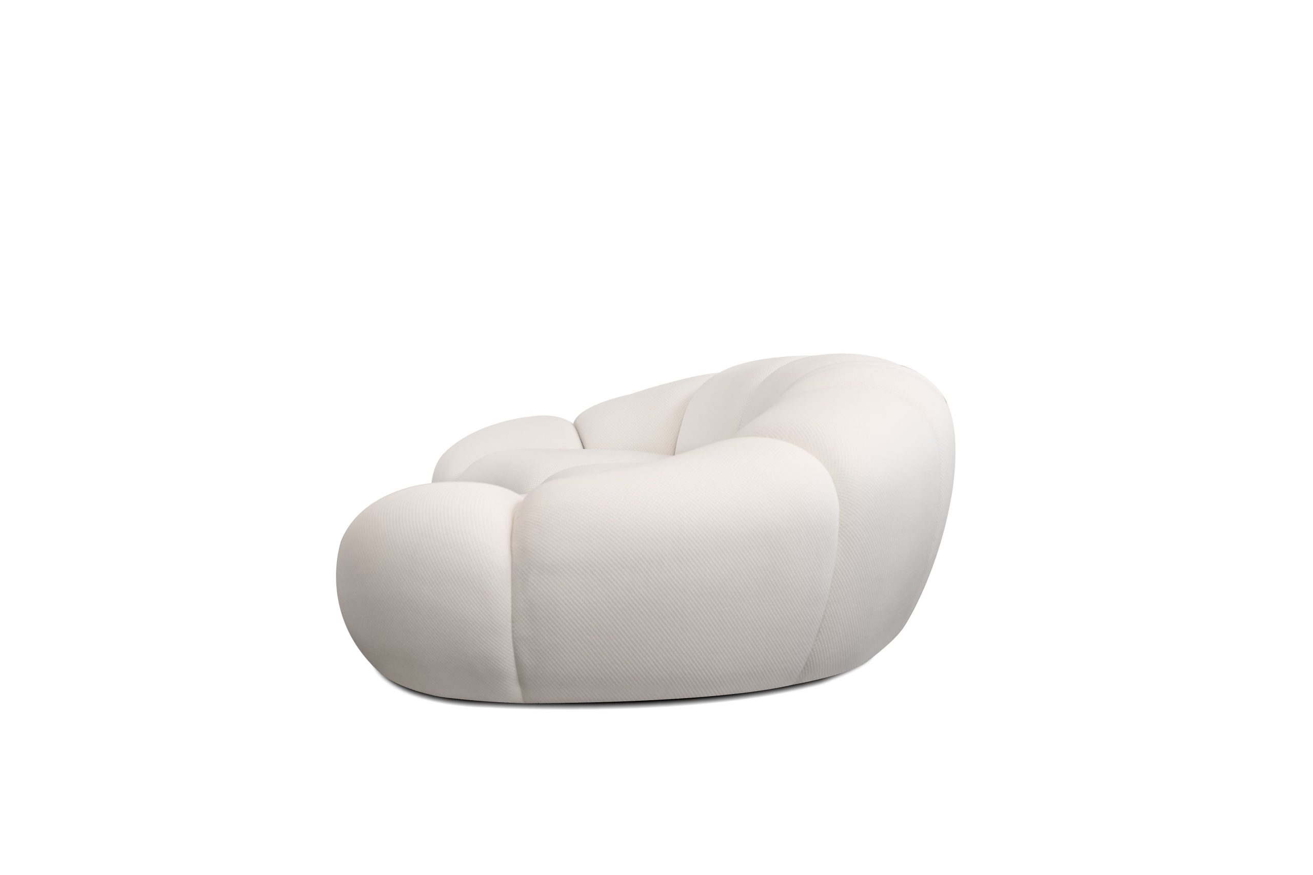 cirro buttermilk popcorn fabric 4-seater sofa
