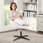 Cross-Legged Swivel Chair with Adjustable Height and Rocking Function 12 Cross-Legged Swivel Chair with Adjustable Height and Rocking Function