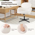 Cross-Legged Swivel Chair with Adjustable Height and Rocking Function 14 Cross-Legged Swivel Chair with Adjustable Height and Rocking Function