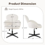 Cross-Legged Swivel Chair with Adjustable Height and Rocking Function 11 Cross-Legged Swivel Chair with Adjustable Height and Rocking Function