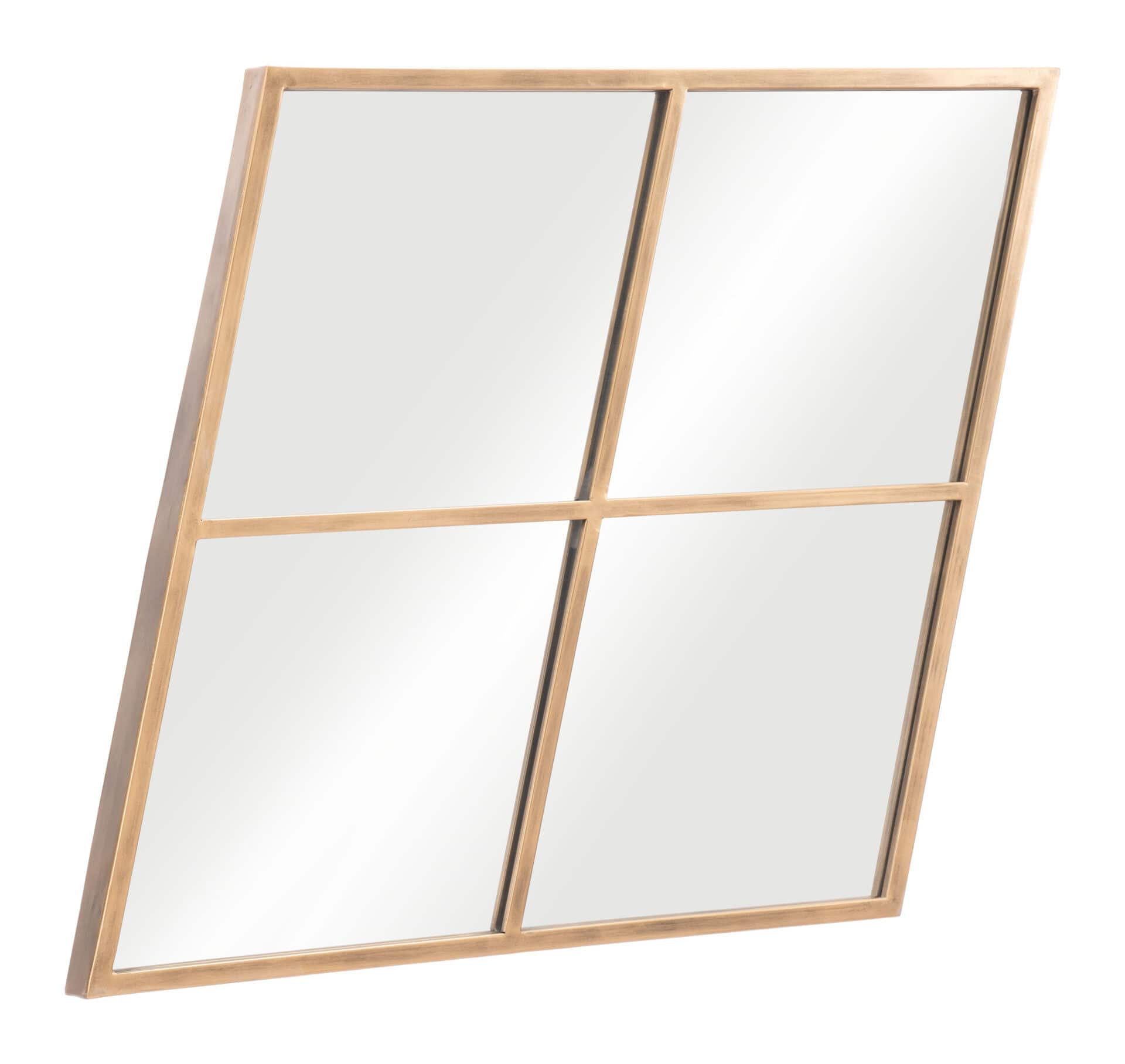 Geometric Gold Steel Frame Mirror – Modern Glam Design 5 Geometric Gold Steel Frame Mirror – Modern Glam Design - Image 5