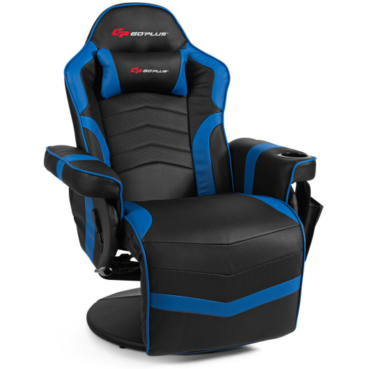 Ergonomic Massage Gaming Chair with Adjustable Backrest and Footrest 3 Ergonomic Massage Gaming Chair with Adjustable Backrest and Footrest - Image 3