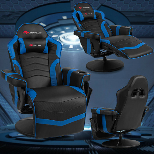 Ergonomic Massage Gaming Chair with Adjustable Backrest and Footrest 5 Ergonomic Massage Gaming Chair with Adjustable Backrest and Footrest - Image 5